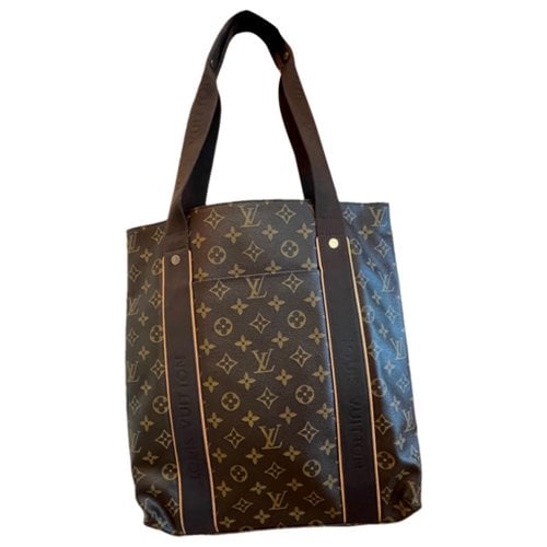 Pre-owned Louis Vuitton Beaubourg Vinyl Weekend Bag In Brown