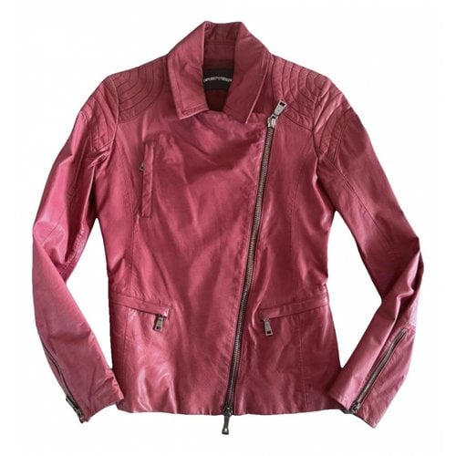 Pre-owned Emporio Armani Leather Jacket In Other