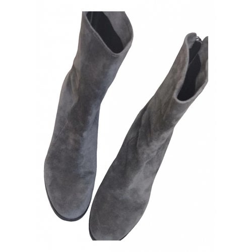 Pre-owned Dorothee Schumacher Boots In Grey