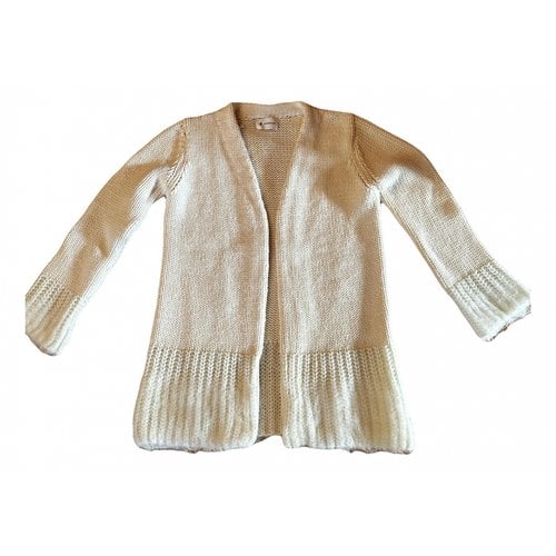 Pre-owned Dondup Wool Cardigan In White