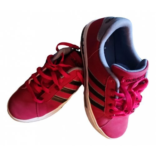Pre-owned Adidas Originals Cloth Trainers In Red