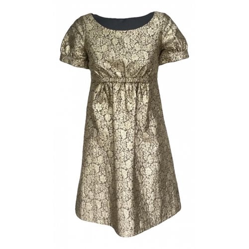 Pre-owned Tara Jarmon Dress In Gold