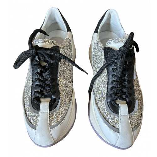 Pre-owned Jimmy Choo Leather Trainers In Multicolour