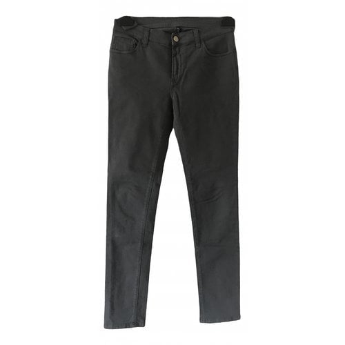 Pre-owned Manila Grace Straight Pants In Grey