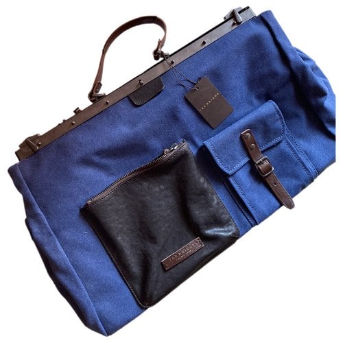 Pre-owned The Bridge Travel Bag In Blue