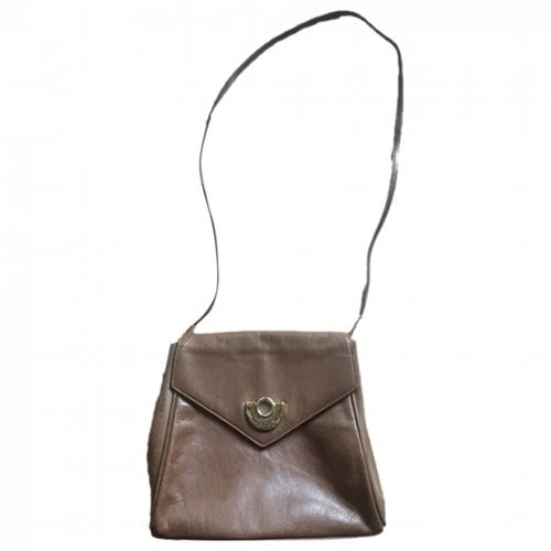 Pre-owned Guy Laroche Leather Crossbody Bag In Brown