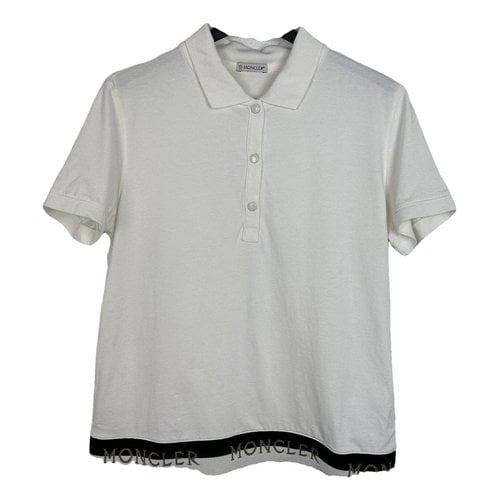 Pre-owned Moncler Polo In White