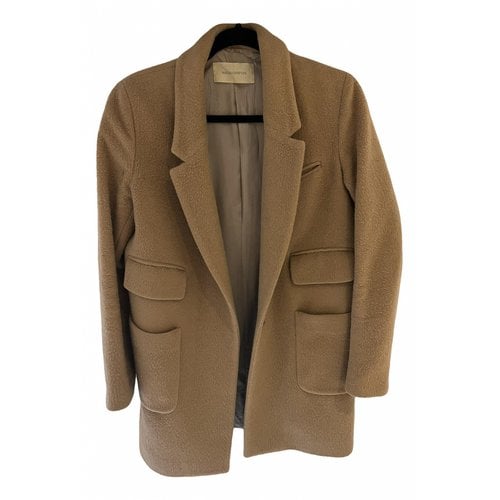 Pre-owned Mauro Grifoni Wool Coat In Beige