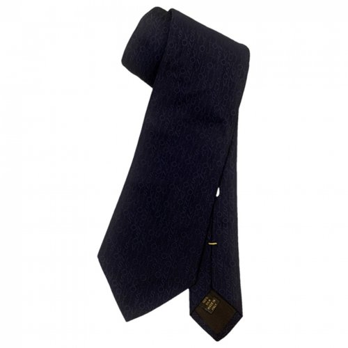 Pre-owned Louis Vuitton Wool Tie In Blue