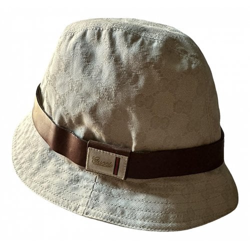 Pre-owned Gucci Hat In Beige