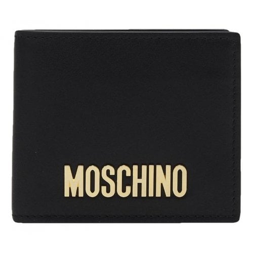 Pre-owned Moschino Leather Small Bag In Black