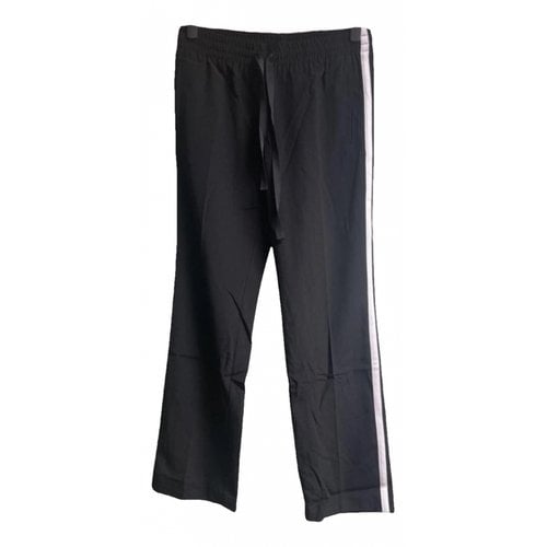 Pre-owned Zadig & Voltaire Straight Pants In Black