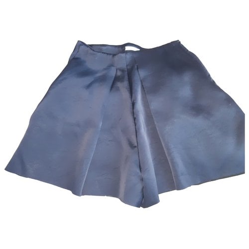 Pre-owned Celine Silk Shorts In Blue
