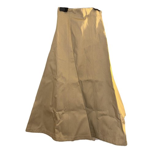 Pre-owned Dior Maxi Skirt In Beige