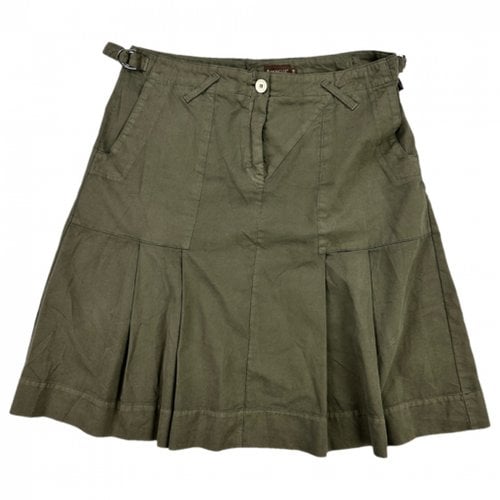 Pre-owned Moncler Mid-length Skirt In Khaki