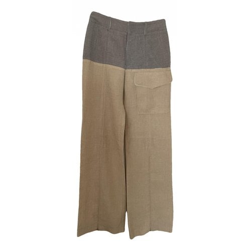 Pre-owned Chloé Large Pants In Beige
