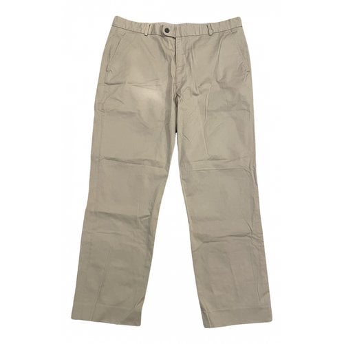 Pre-owned Barbour Trousers In Beige