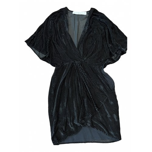 Pre-owned Iro Silk Mini Dress In Black