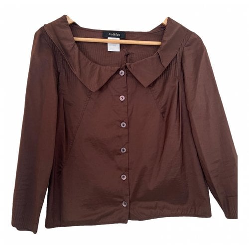 Pre-owned Cotélac Tunic In Brown