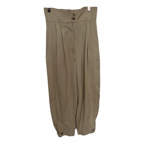 Pre-owned Givenchy Trousers In Beige