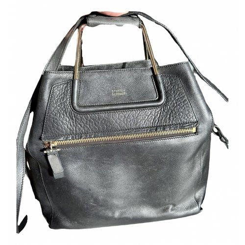 Pre-owned Steffen Schraut Leather Handbag In Black