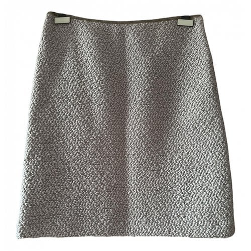 Pre-owned Maliparmi Wool Mid-length Skirt In Grey