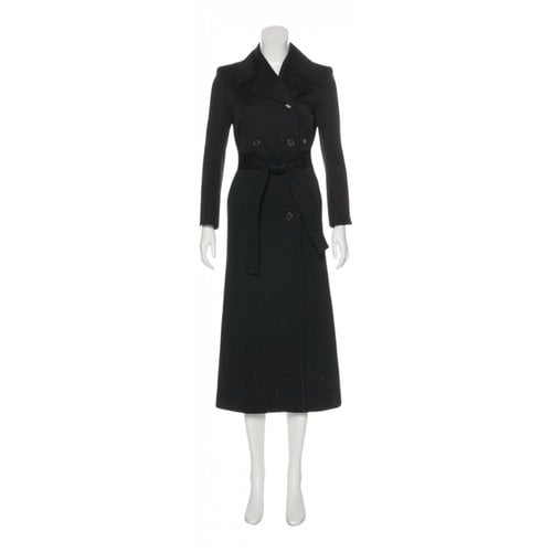 Pre-owned Celine Trench Coat In Black