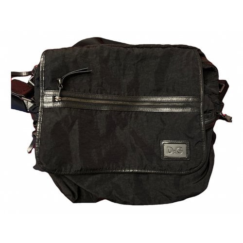 Pre-owned D&g Cloth Handbag In Black
