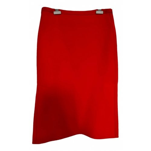 Pre-owned Marni Wool Mid-length Skirt In Red
