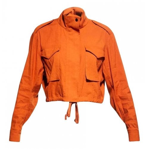 Pre-owned Rag & Bone Linen Jacket In Orange