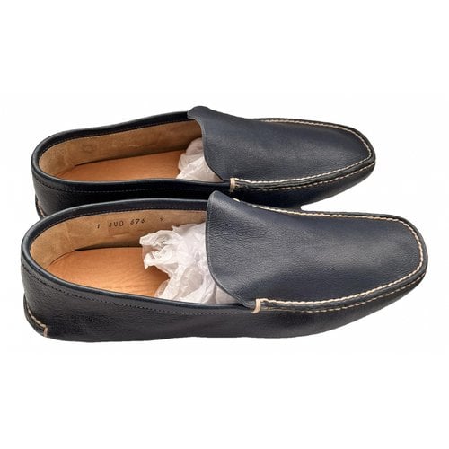 Pre-owned Jil Sander Leather Flats In Blue