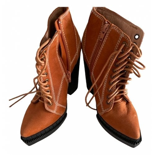 Pre-owned Jeffrey Campbell Leather Boots In Brown