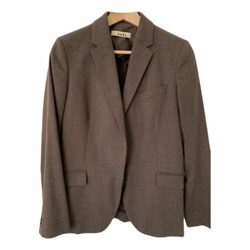 Pre-owned Alberto Biani Wool Vest In Brown