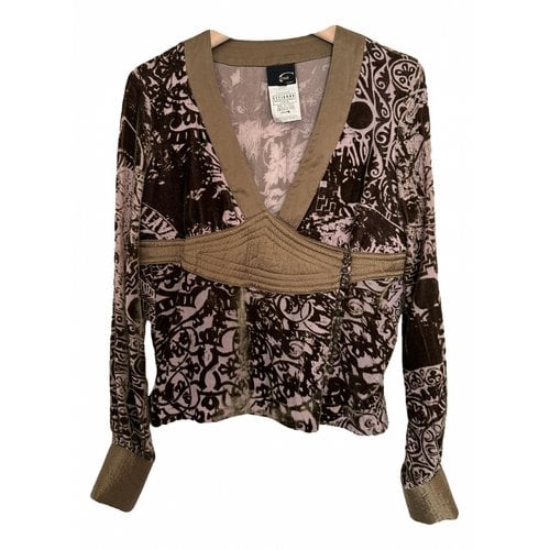 Pre-owned Just Cavalli Blouse In Brown
