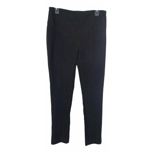 Pre-owned Andrew Marc Straight Pants In Black