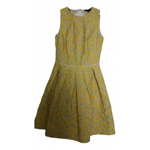 Pre-owned Tara Jarmon Mini Dress In Yellow