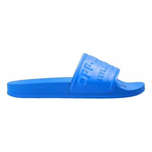 Pre-owned Off-white Sandal In Blue