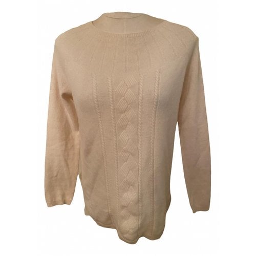 Pre-owned Brooks Brothers Cashmere Jumper In Beige