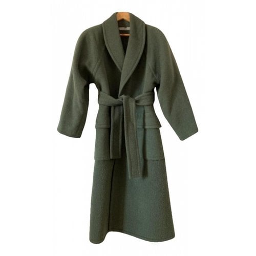 Pre-owned Givenchy Wool Coat In Green