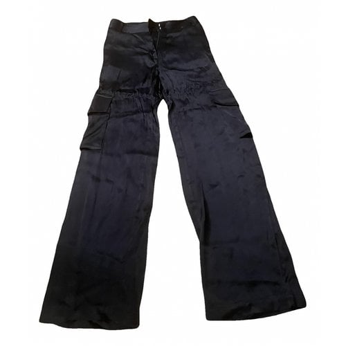 Pre-owned Massimo Dutti Trousers In Blue