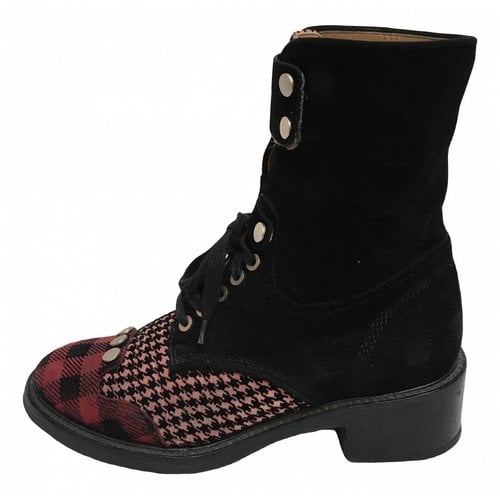 Pre-owned Laurence Dacade Leather Lace Up Boots In Multicolour