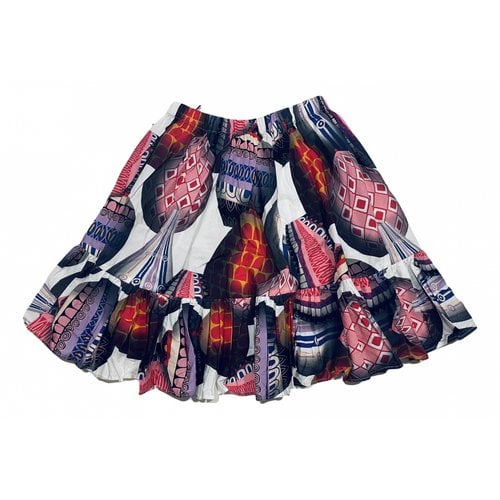 Pre-owned Msgm Mini Skirt In Multicolour