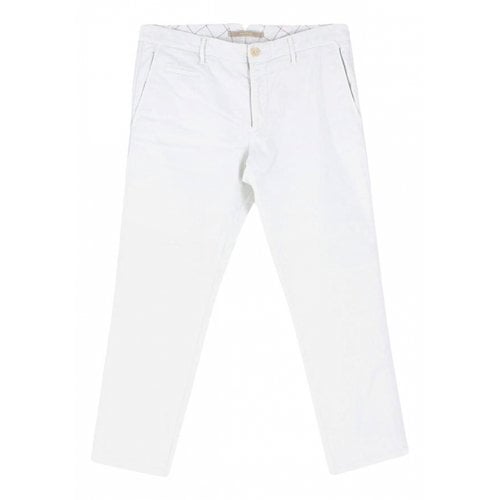Pre-owned Incotex Trousers In White
