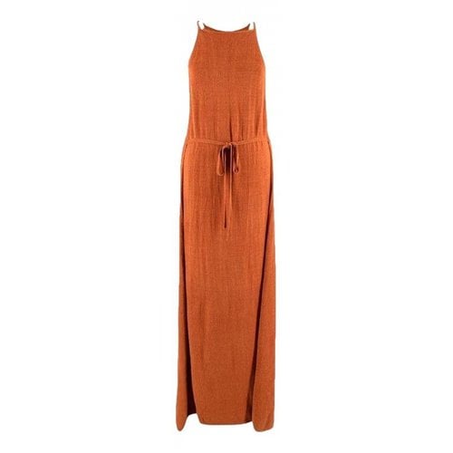 Pre-owned Cult Gaia Linen Dress In Orange