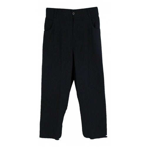 Pre-owned Chloé Silk Trousers In Black