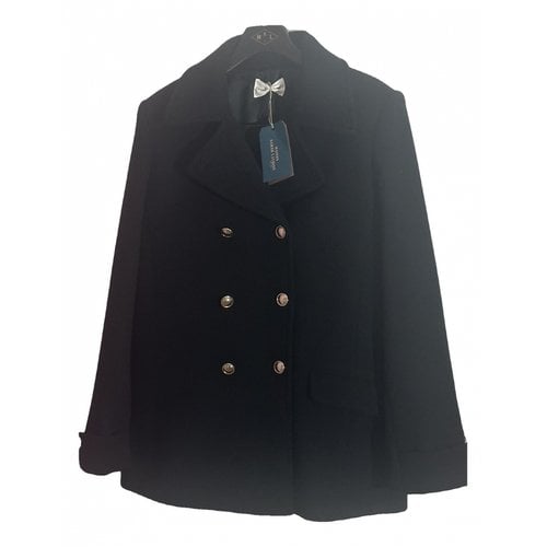 Pre-owned Maison Sarah Lavoine Wool Coat In Black