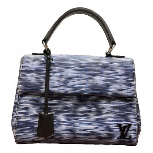 Pre-owned Louis Vuitton Cluny Leather Handbag In Blue