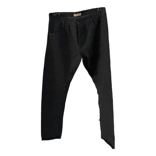 Pre-owned Layer-0 Straight Jeans In Black