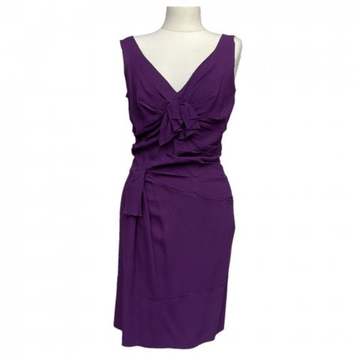 Pre-owned Prada Mid-length Dress In Purple