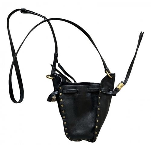 Pre-owned Isabel Marant Radja Leather Crossbody Bag In Black